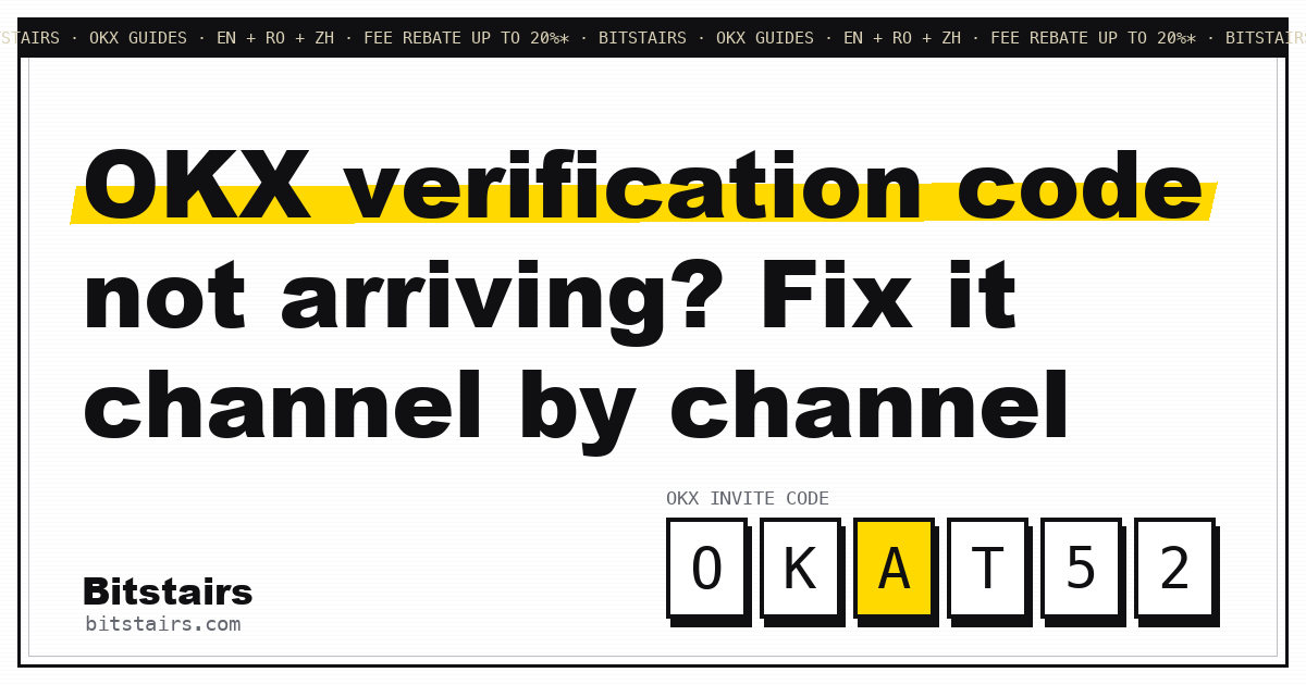 Checklist for a missing OKX email or SMS verification code